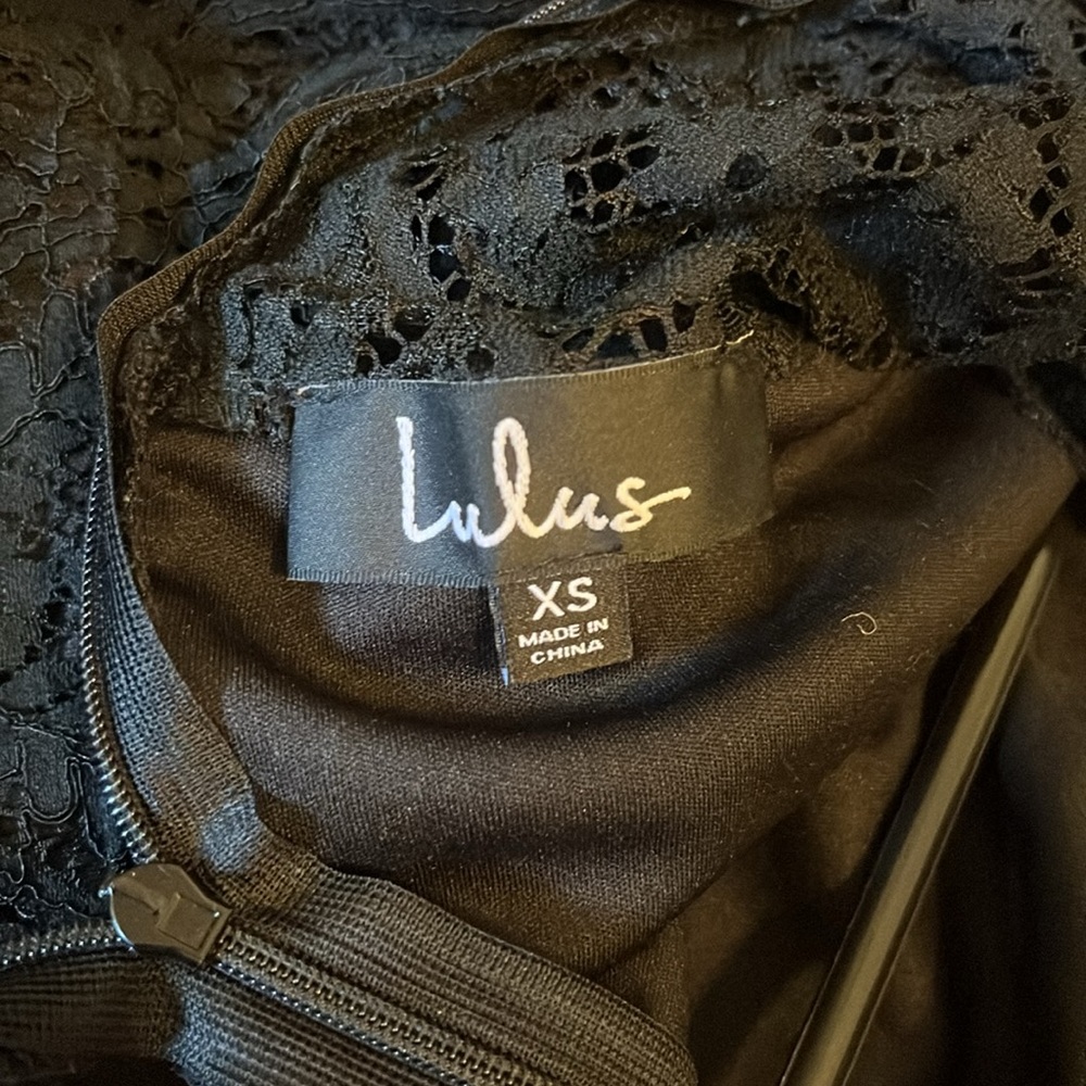 Lulu's Black Long Sleeve Lace Dress - Picture 6 of 6